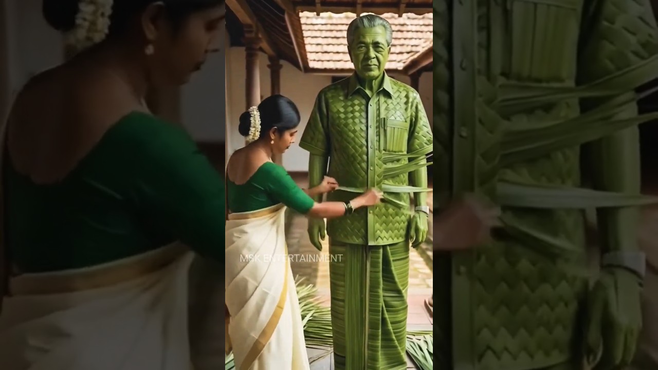Pinarayi vijayan #pinarayivijayan #keralacm #kerala #keralapolitics #coconutleafcraft #leafcraft #ai