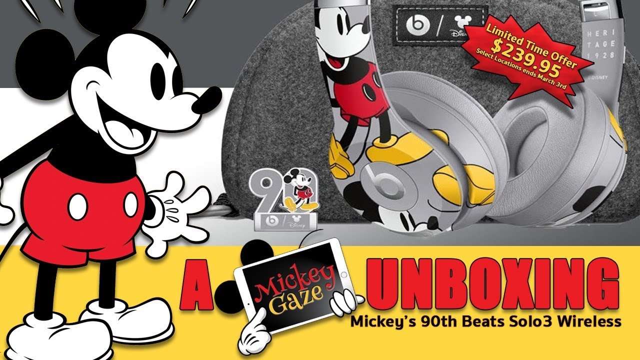 Mickey Mouse Solo3 Beats Unboxing