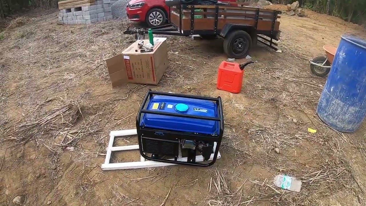 Teste Prático, Primeiro uso, gerador TSSAPER a gasolina