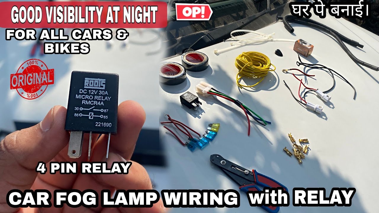 MAKING CAR FOG LIGHTS WIRING AT HOME || BEST WAY TO UPGRADE WITHOUT PUTTING LOAD ON COMPANY WIRING