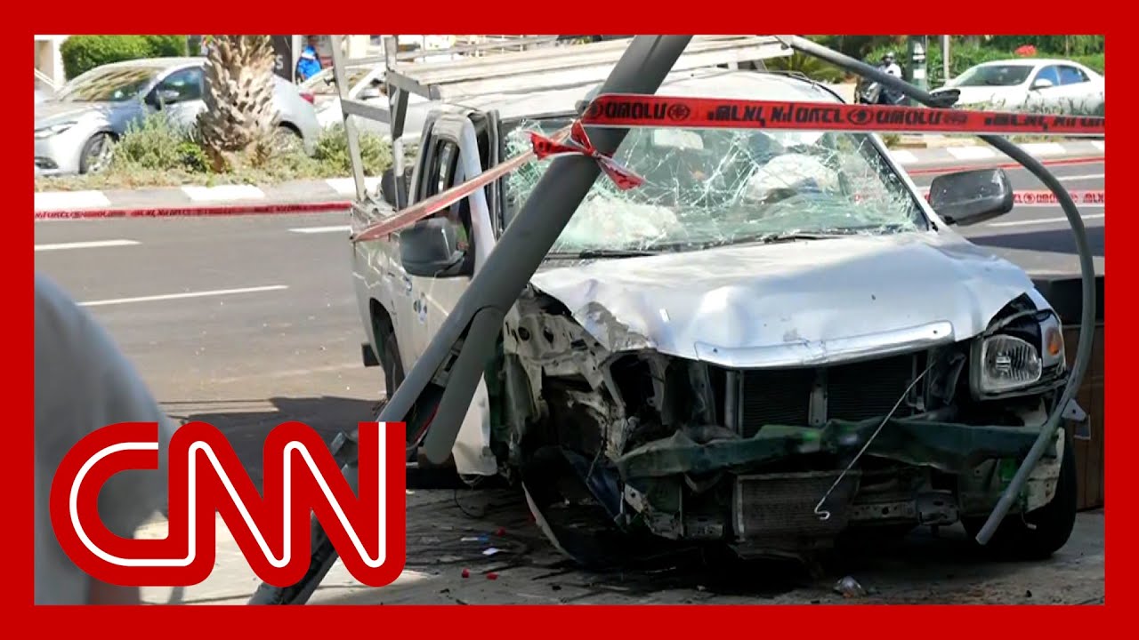 Civilian kills suspect in Tel Aviv car ramming and stabbing attack
