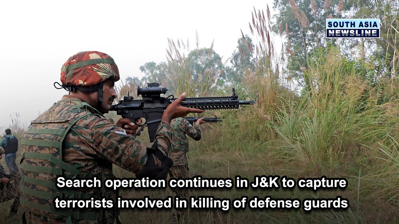 Search operation continues in J&K to capture terrorists involved in killing of defense guards