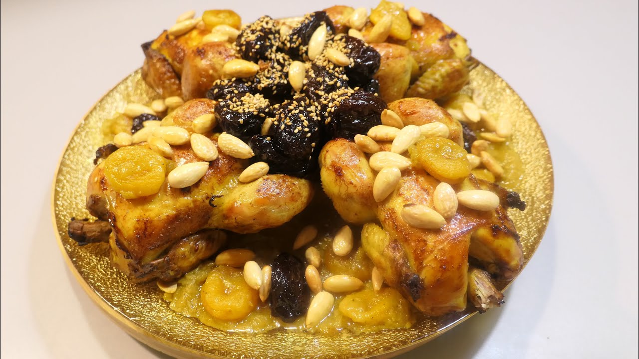 TAJINE DE COQUELETS AUX PRUNEAUX ET ABRICOTS