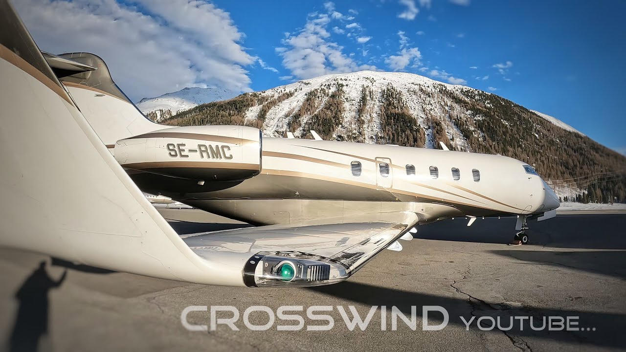Private Jets at Samedan Airport | Close-Up Views
