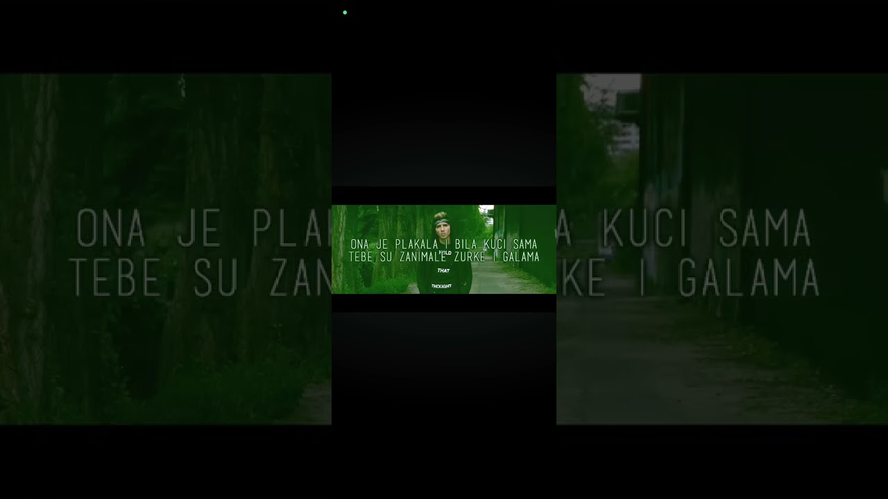 Da da ona je plakala zbog mene budale