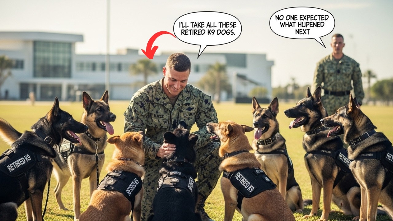 “I’ll Take All These Retired K9 Dogs,” a Navy SEAL Said — No One Expected What Happened Next!