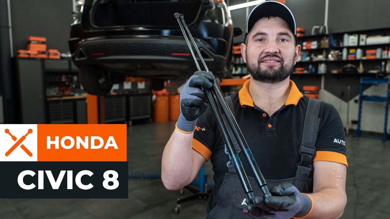 Jak wymienić siłownik klapy bagażnika w HONDA CIVIC 8 [PORADNIK AUTODOC]