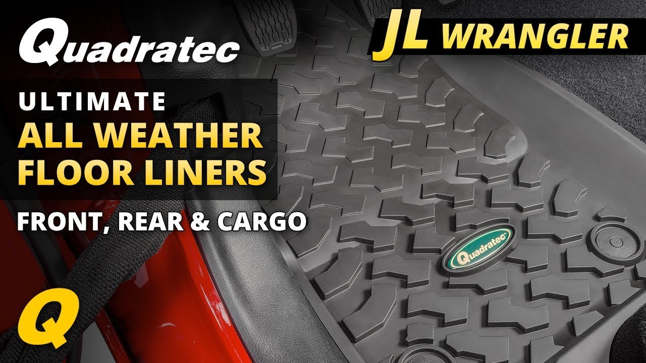 Quadratec Ultimate All Weather Floor Liners for Jeep Wrangler JL