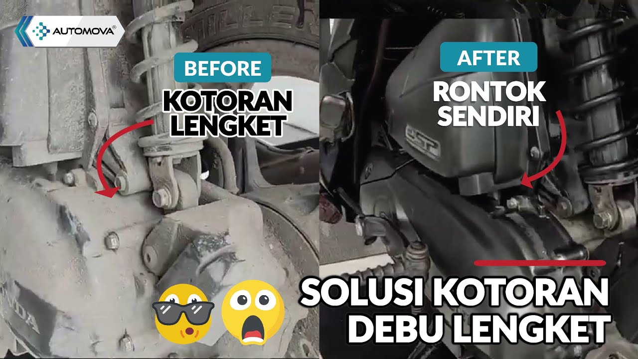 Cara mencuci motor touchless tanpa gosok noda tebal dan lengket dengan Automova Power Foam !!