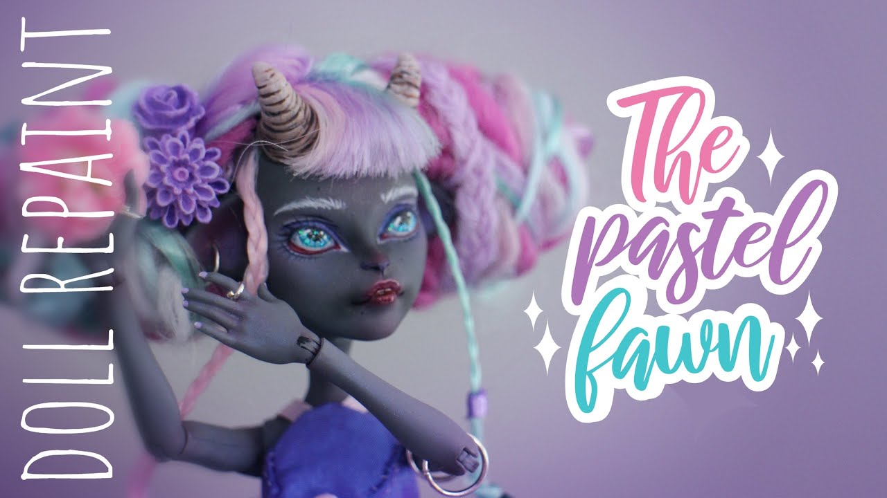 Making a BIRTHDAY GIFT for MYSELF! 😍 Pastel doll repaint | Monster High