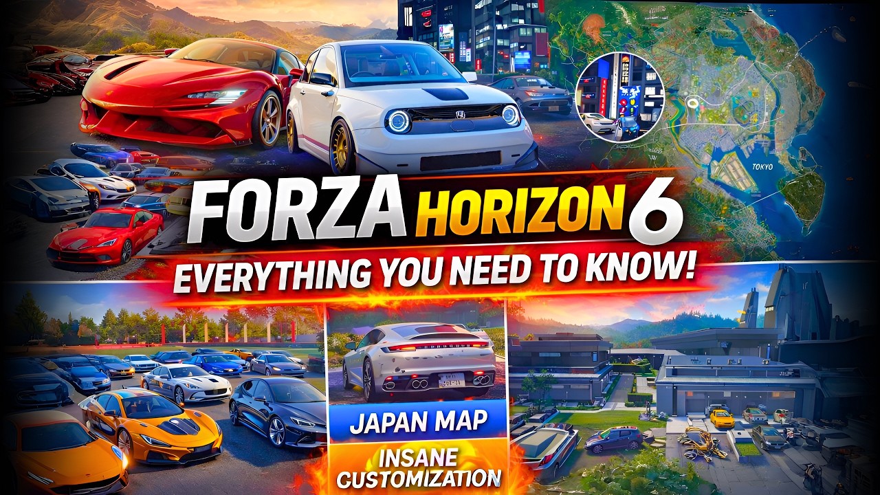 Forza Horizon 6 – Everything You Need To Know! 😱 Japan Map, 550+ Cars, Customization & More!