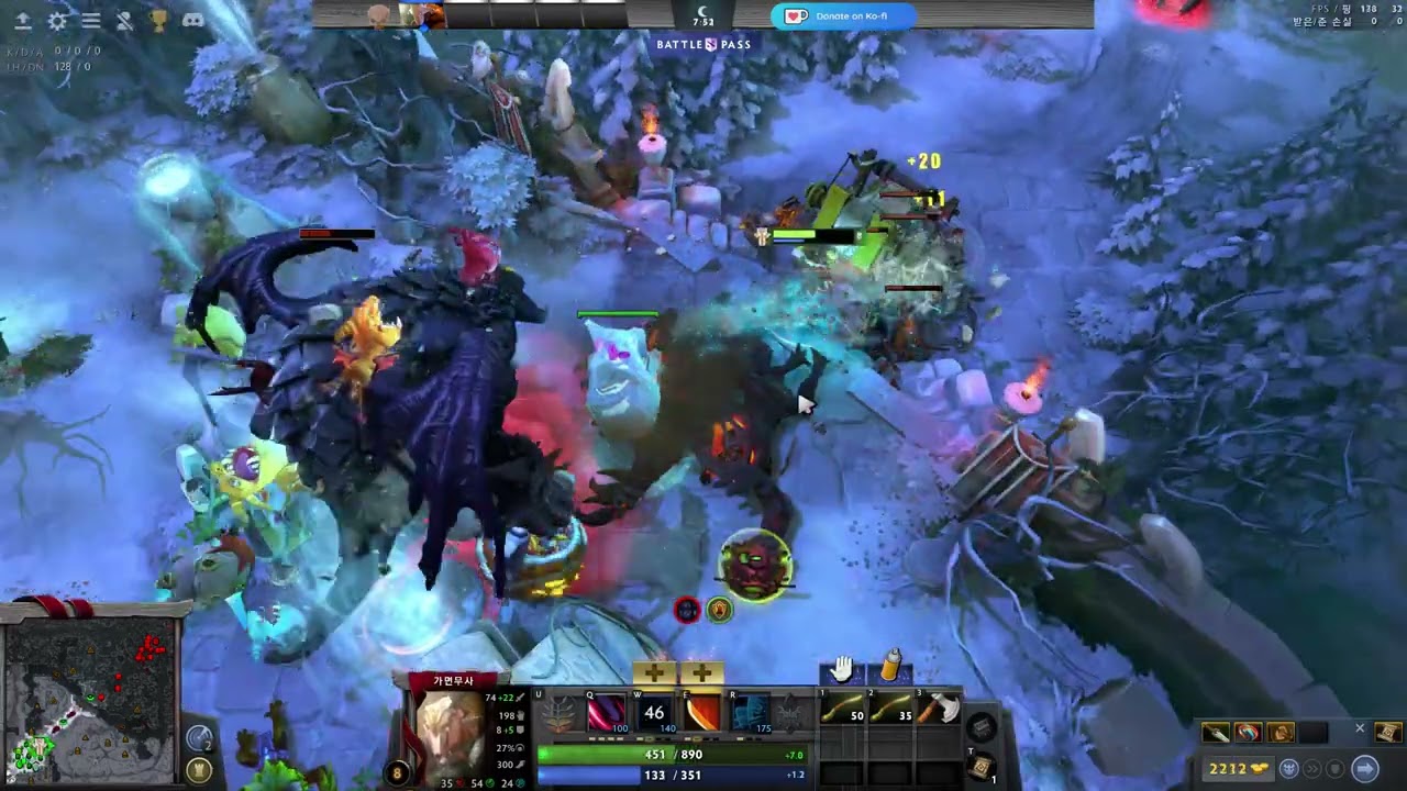 Dota Horde mode 2p hard solo (Juggernaut)