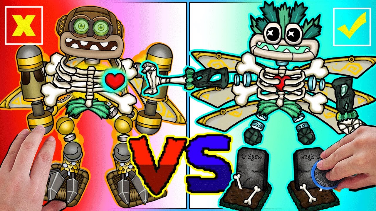 [paper play] WUBBOX 수리하기 / Epic Wubbox VS Fanmade Wubbox /mysingingmonsters