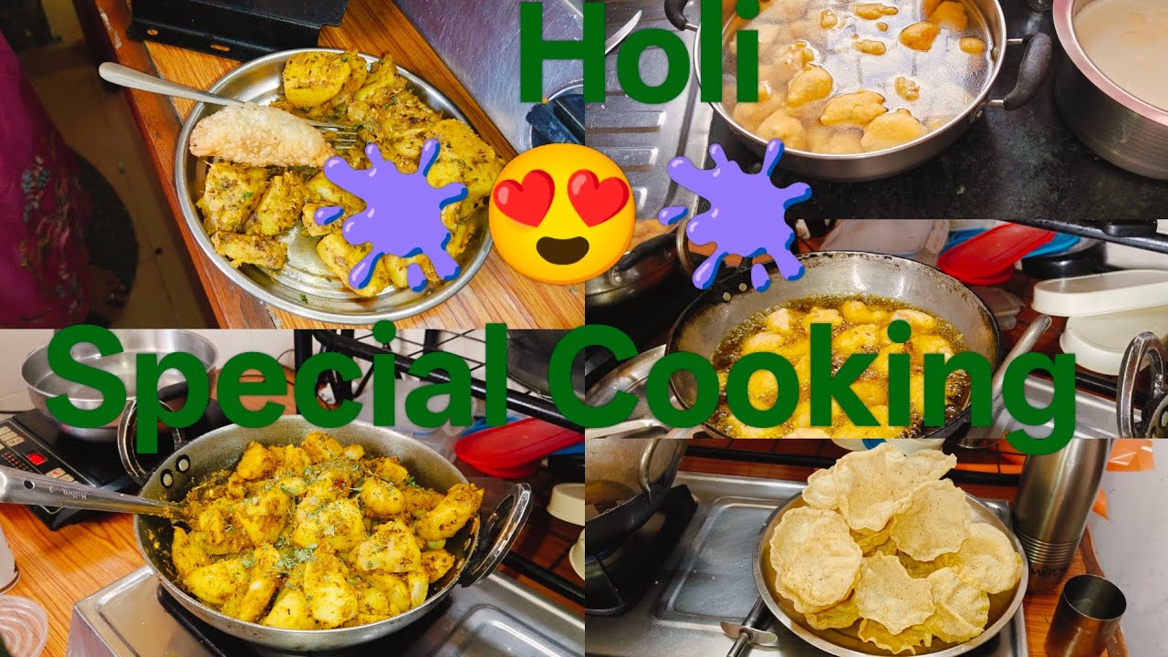 Holi Day Vlog | Aloo ke Gutke, Dahi Bhalla | Indian Housewife Vlog ( @Bhanukiduniya-l6v  )