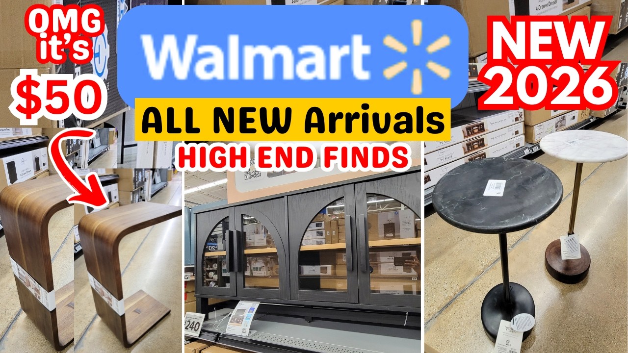 NEW WALMART HOME DECOR AND FURNITURE FINDS | SHOP WITH ME