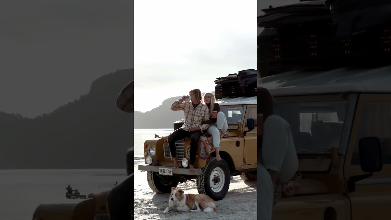 You, me, Leo and our Landy 🤎 #lifeontheroad #vanlife #landrover