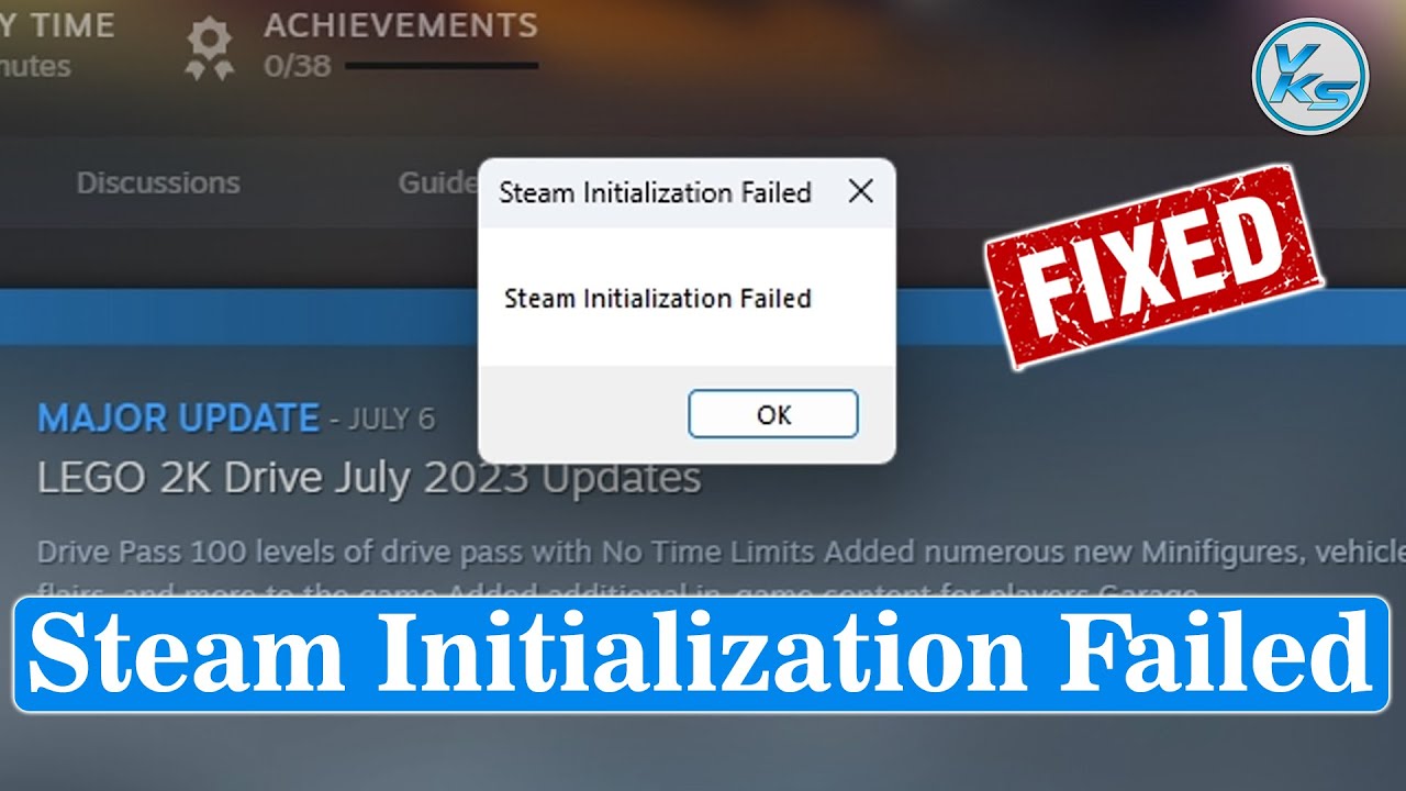 ✅ How To Fix Steam Initialization Failed