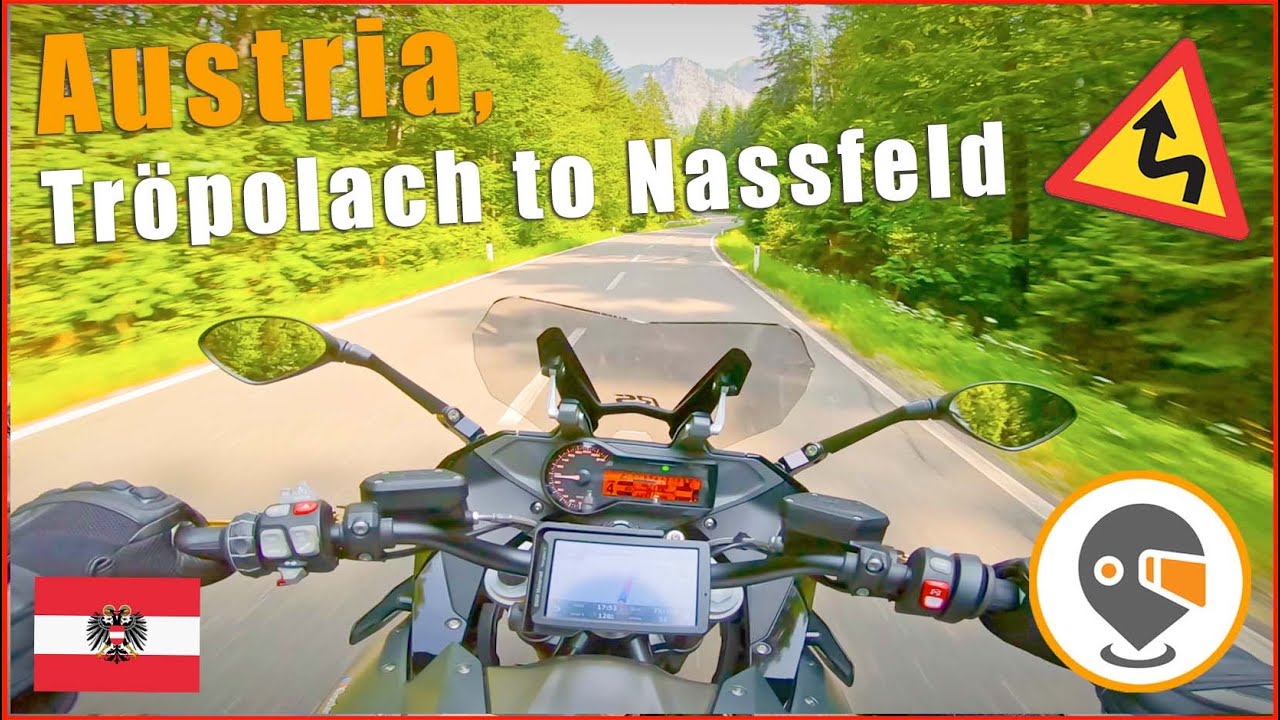 Austria Tröpolach to Nassfeld on BMW R1200RS On Board Pure Engine Sound [RAW]