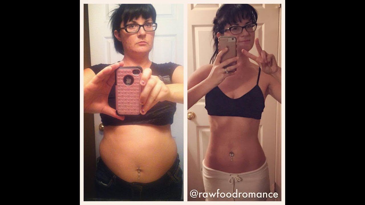 Raw Vegan Weight Loss Before After Transformation