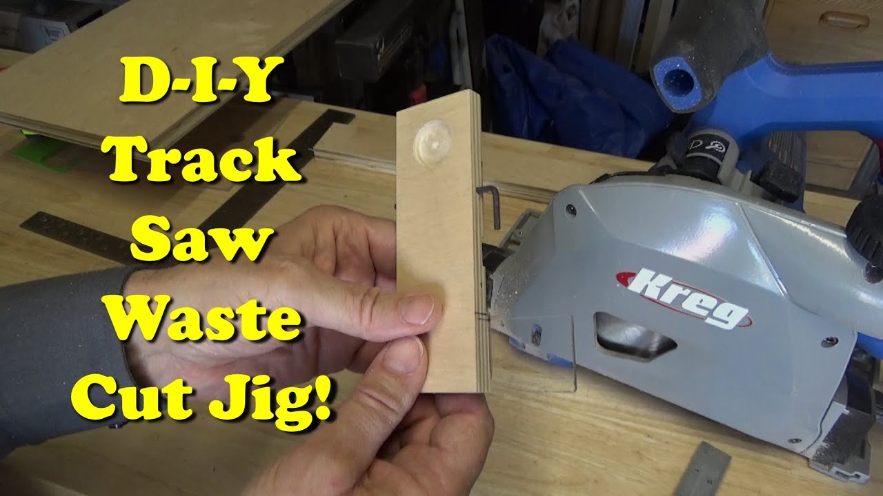Easy to Make and Accurate Track Saw Cut-Off Waste Side Jig!