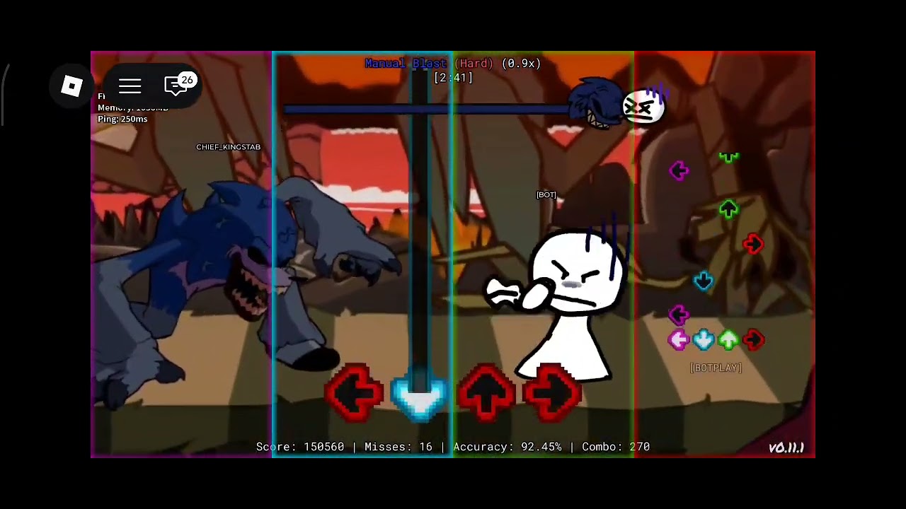 Fnf Sonic Exe Slowed pt. 6 (2) - Manual Blast Slowed