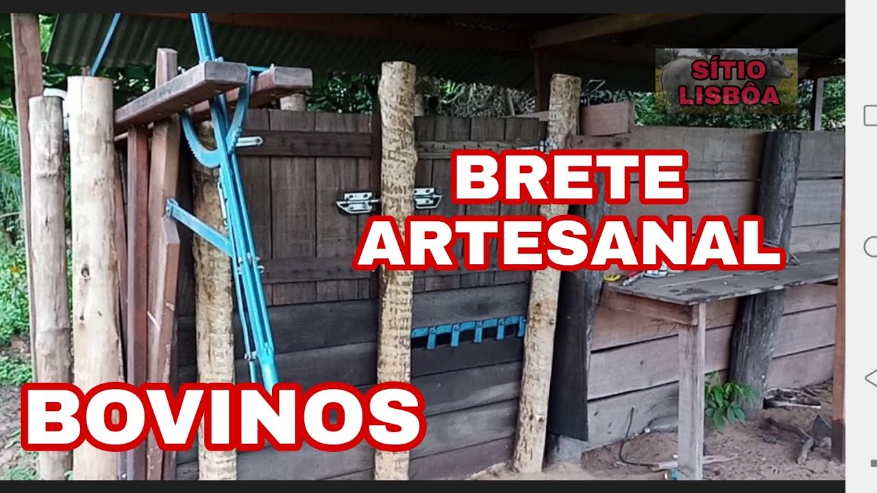 BRETE ARTESANAL PARA BOVINOS.