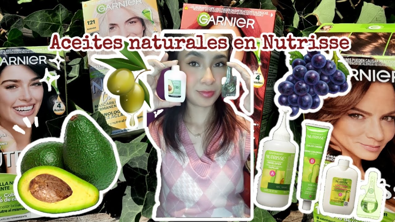 Aceites naturales en mi tinte|Garnier Nutrisse 💚
