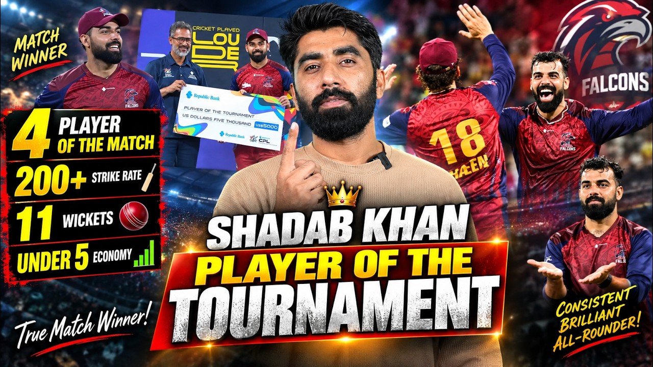 Match nhi player of the tournament Shadab Khan