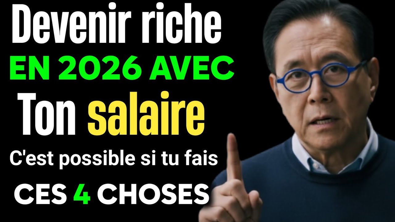 Avec ton salaire tu peux devenir riche en 2026 : Voici 4 étapes selon R. kiyosaki