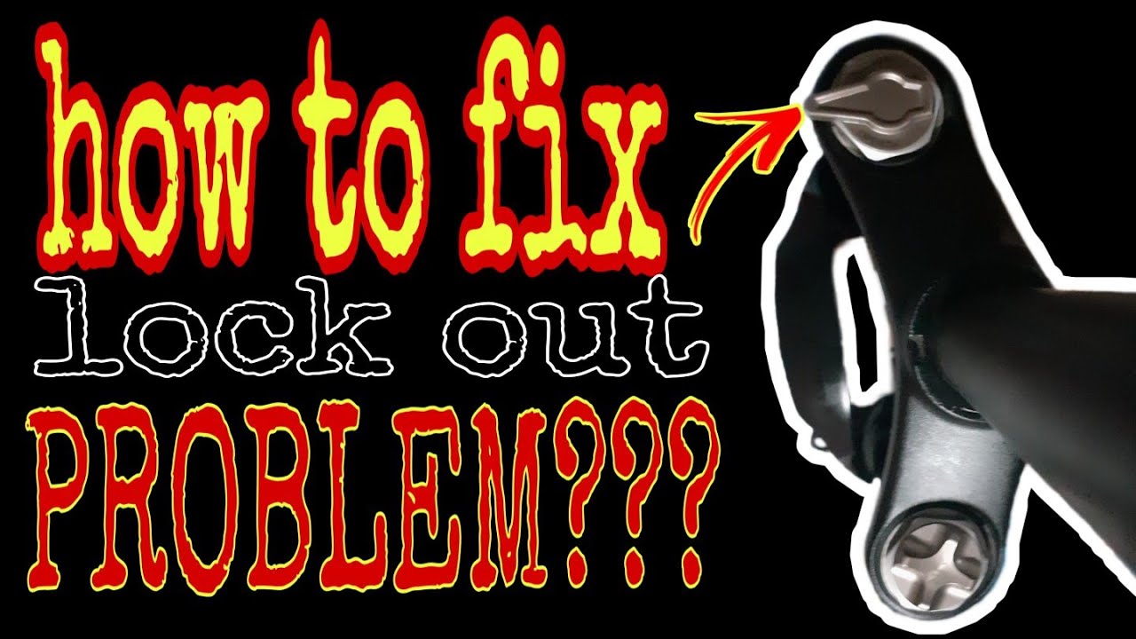 Pano mag ayos ng lockout ng airtype na fork?,,how to fix a fork lock out problem...