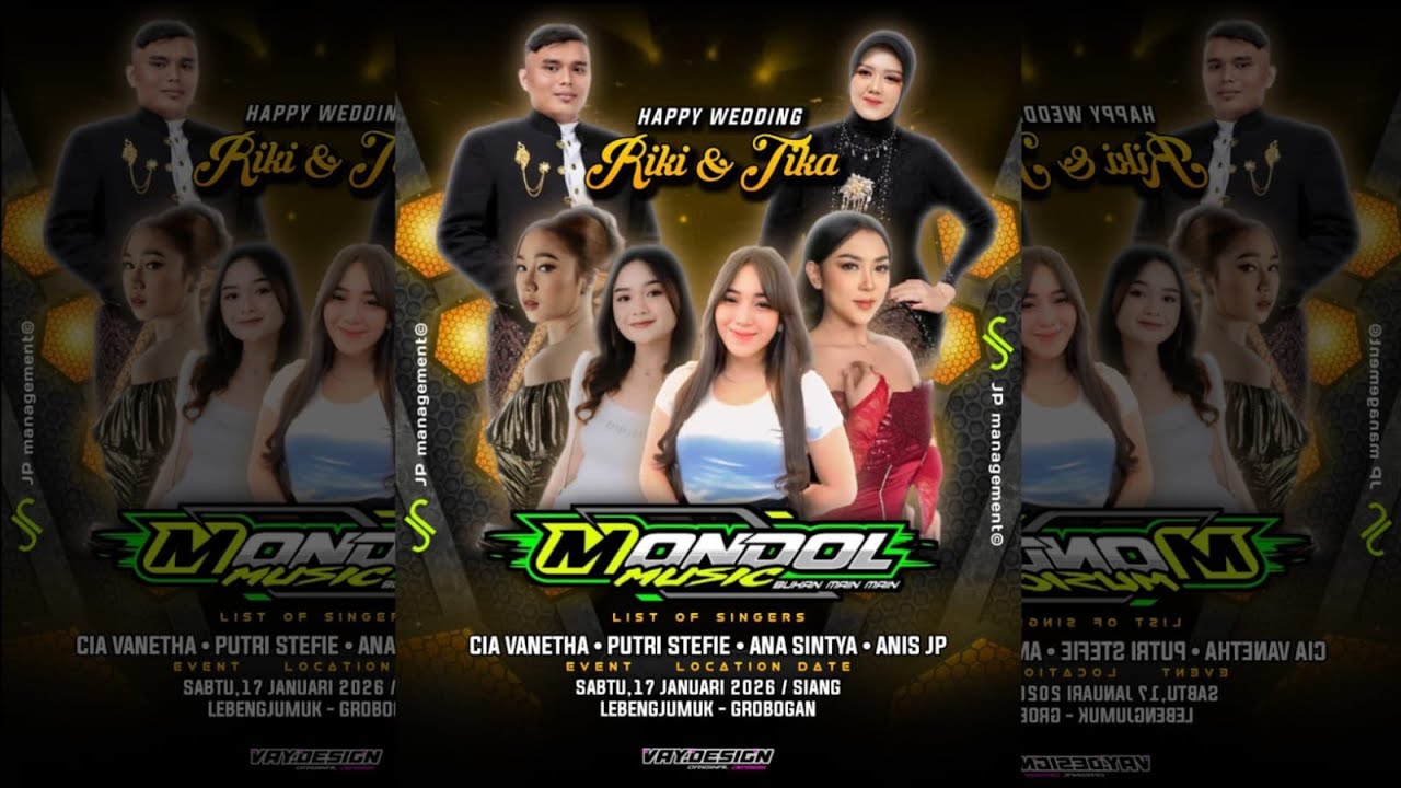 LIVE MONDOL MUSIC WEDDING RIKI & TIKA PANCUR 17-01-2026 RA AUDIO_ZAHWA MEDIA