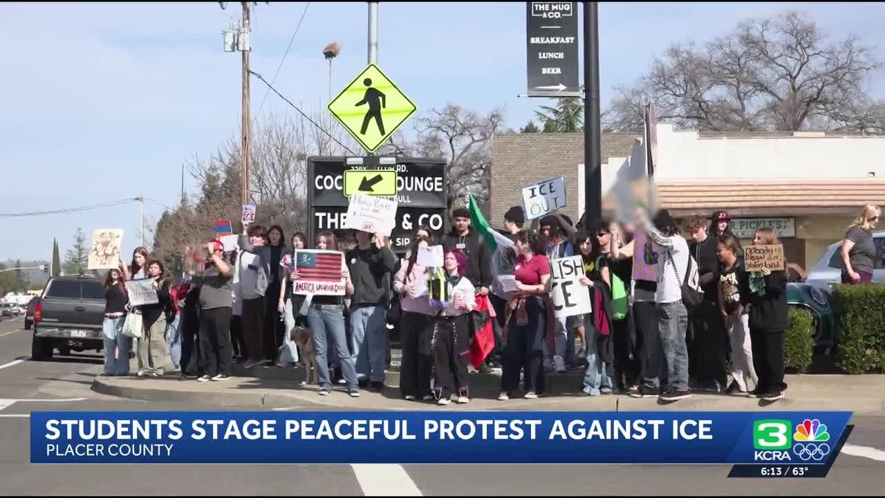 Roseville, Loomis students stage walkout to protest ICE