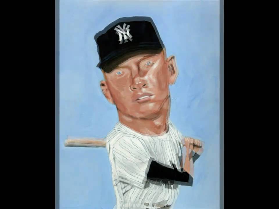 Mickey Mantle, New York Yankees Painting