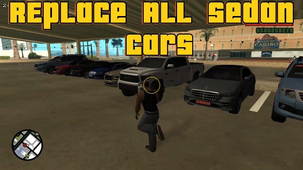 🚗 All Sedan Cars Replaced With REAL LIFE Cars! | GTA SA Car Pack Mod
