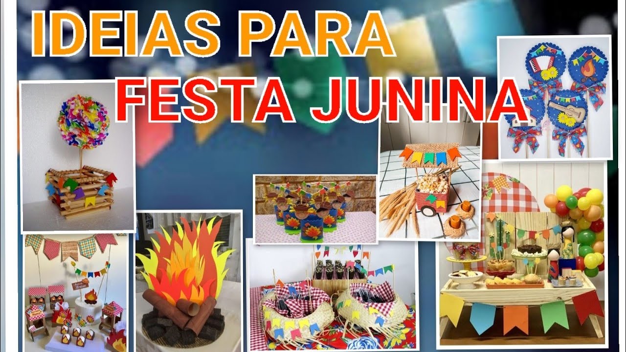 Ideias para Decoração de Festa Junina Simples e Barata/ Se Inspire 💡