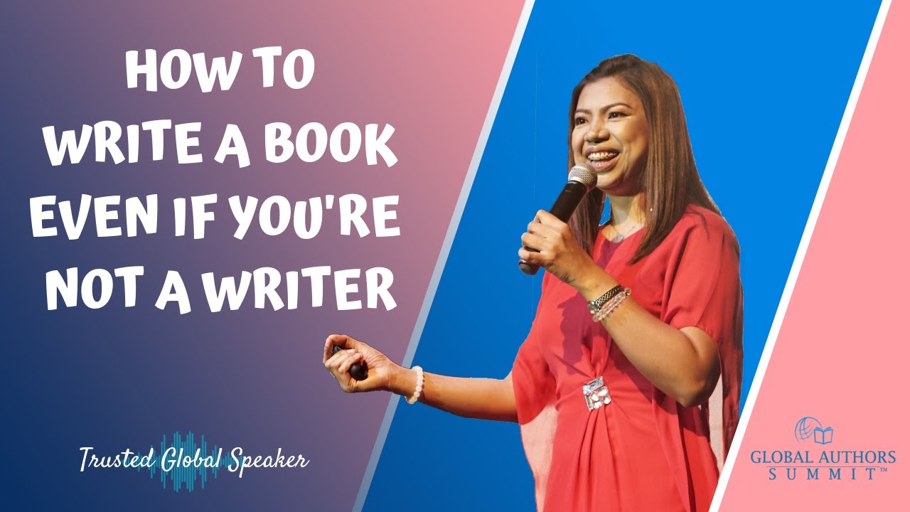 Filipino Motivational Speaker:  How to Write a Book Even if You're Not a Writer