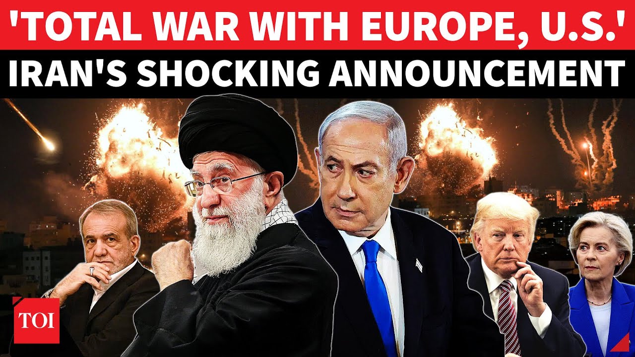 Iran Declares 'TOTAL WAR' With U.S. & Europe Ahead Of Trump-Netanyahu Meeting | FULL DETAILS