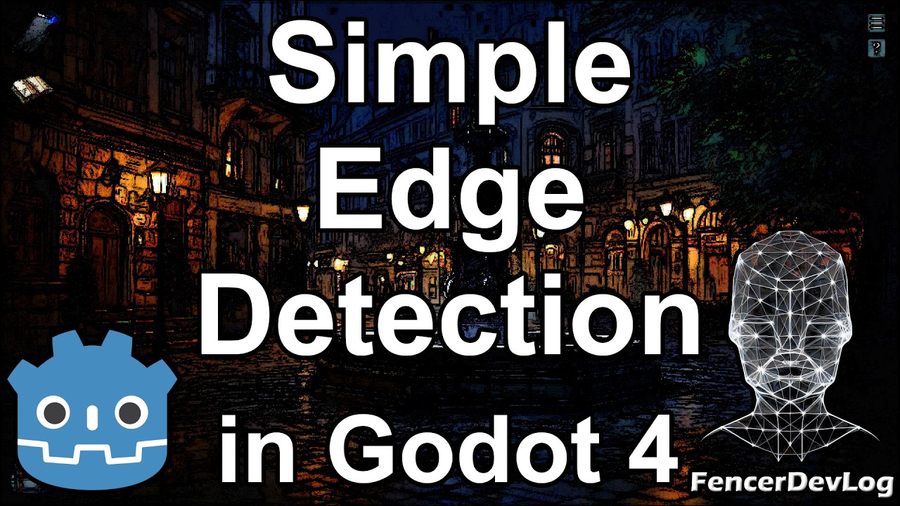 Godot 4: One line edge shader (tutorial)