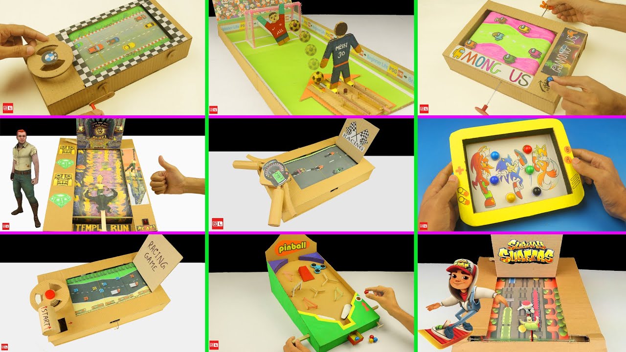 10 Amazing Cardboard Games Compilation