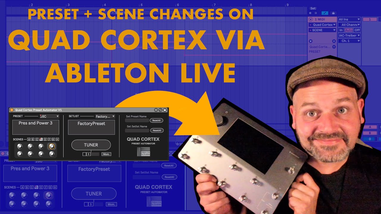 Как управлять Neural DSP Quad Cortex через устройство Ableton Live - Max for Live