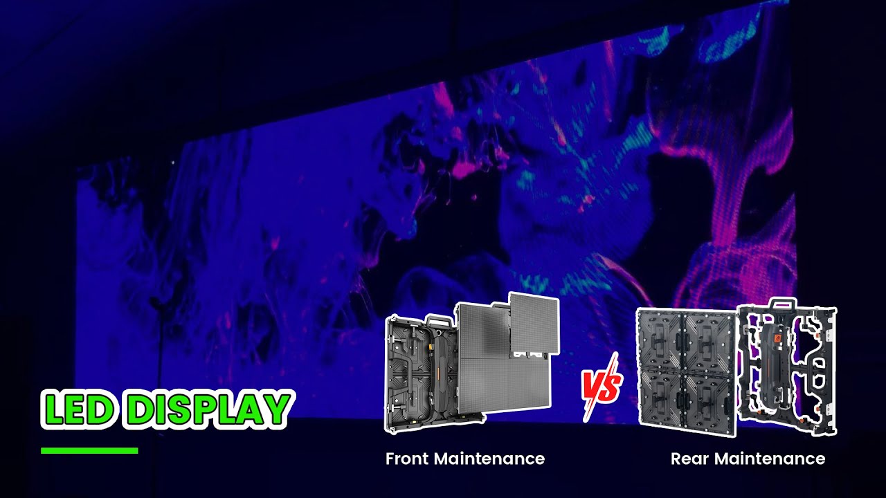 The difference between the front & rear maintenance LED viedo wall | TOP DANCE LED Display