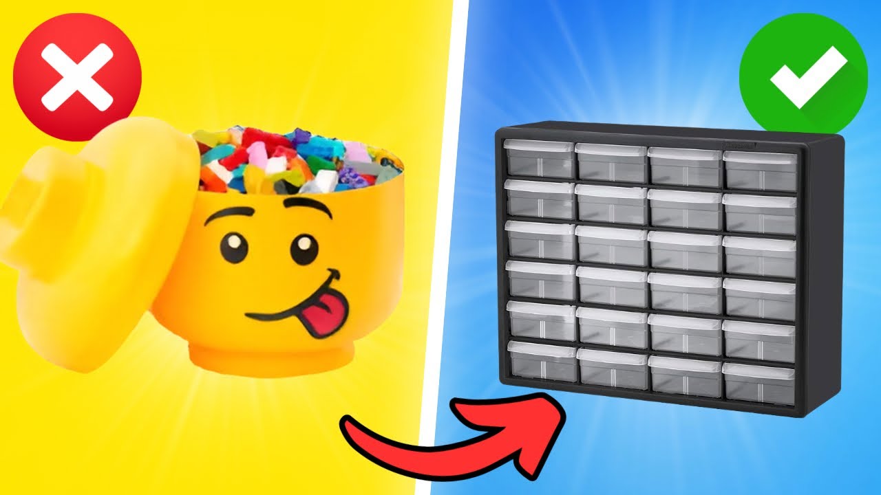 How I Organize 100,000+ LEGO Pieces | LEGO Room Tour + Collection