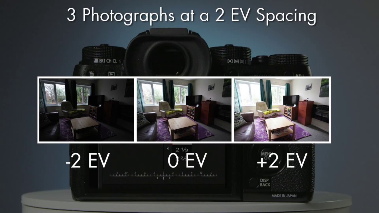 Setting up Exposure Bracketing on a Fujifilm X-T2