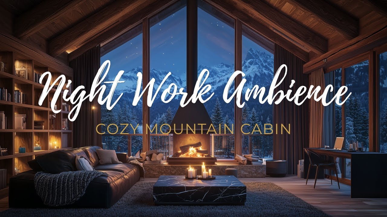 Cozy Mountain Cabin | Soft Piano Ambience