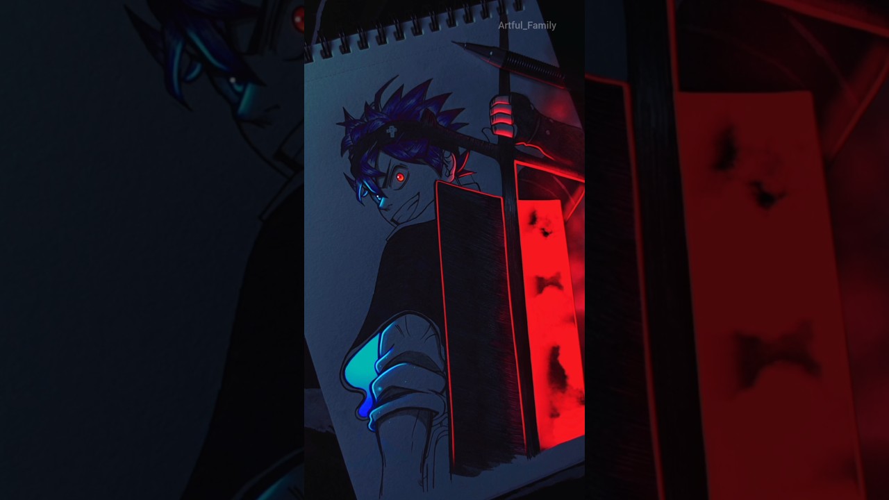 Drawing Asta | Black Clover | Glowart | 
