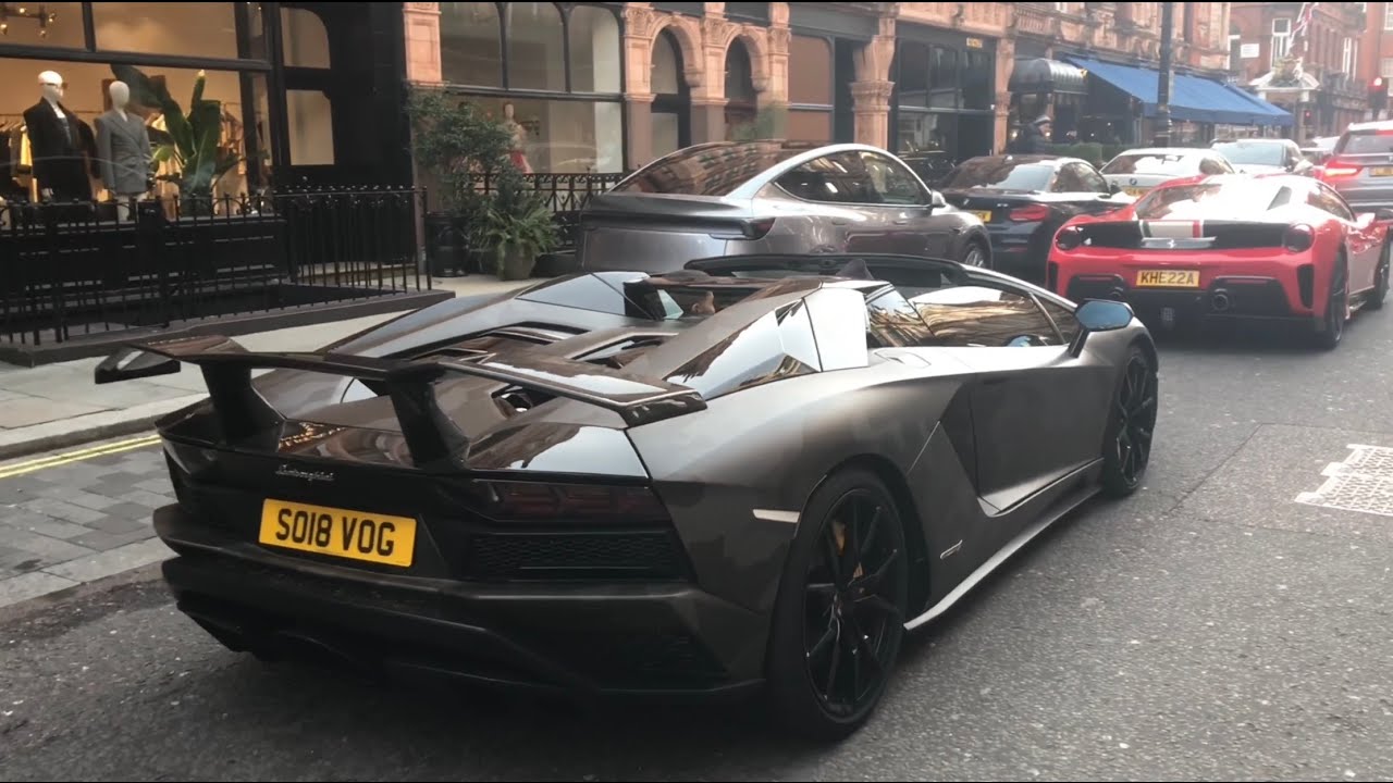 Best of Car Spotting Supercars in London | SF90 XX, Aventador S, Utopia, SVJ, F12 TDF, 12Cilindri...