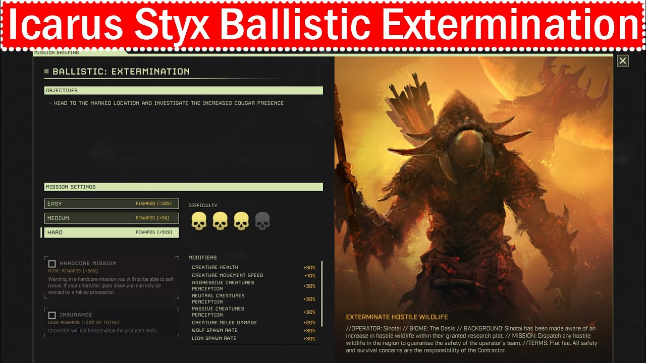 Icarus Styx Ballistic Extermination