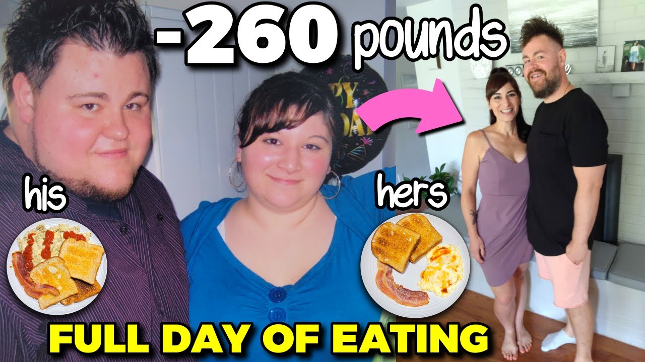 How We Lost 260 Pounds of Fat & Kept It Off for 8 Years | COUPLES FULL DAY OF EATING