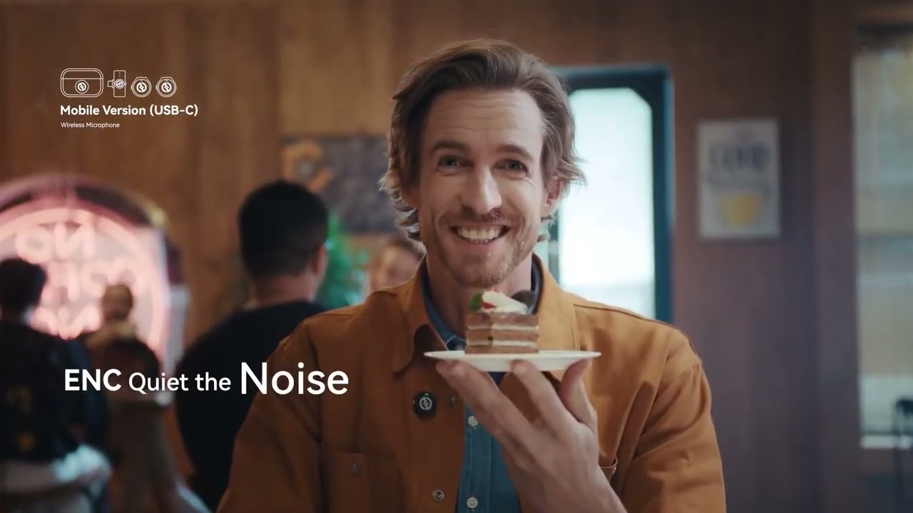 Hollyland Lark M2 Microphone Lavalier iPhone 300m, chống ồn, pin 30 giờ, phù hợp chụp ảnh và vlog.