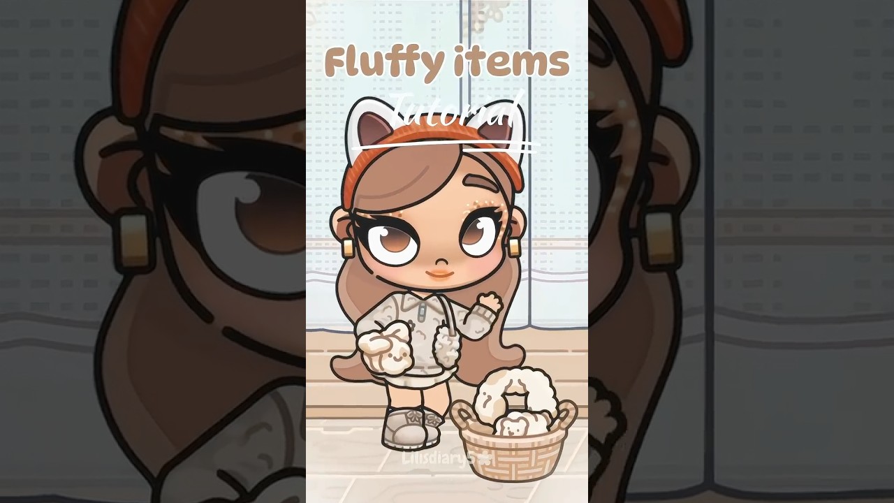 Aesthetic fluffy items tutorial🧸☁️✨| Avatar world #avatarworld #avatarstory #pazu
